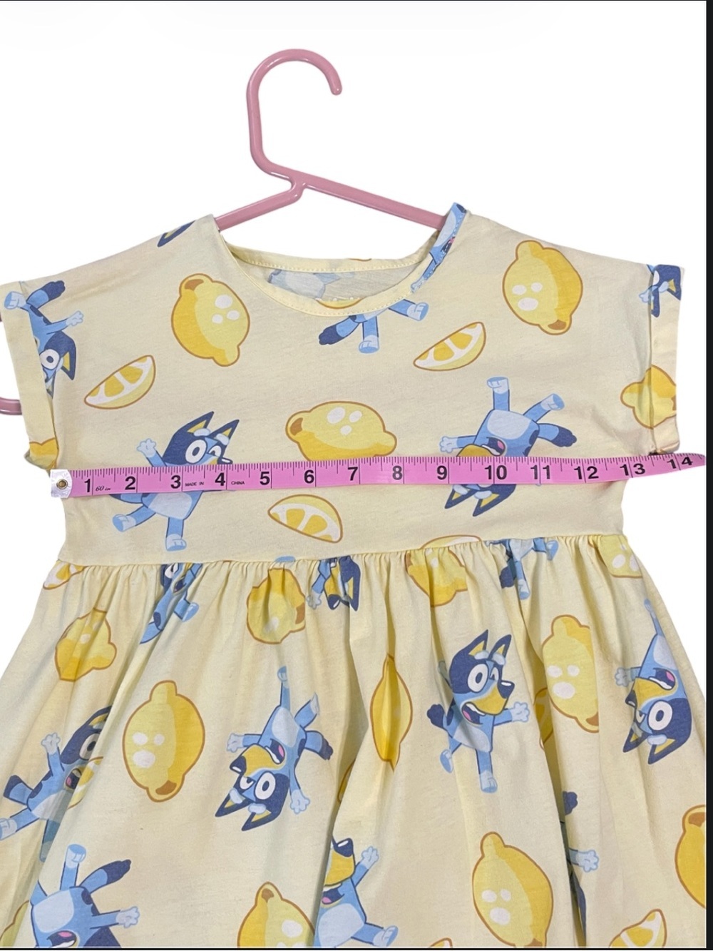 Bluey Yellow Casual Toddler Girl Dress - Picture 8 of 9